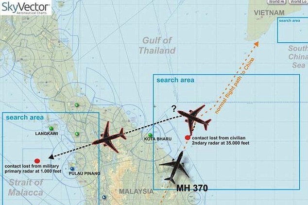 Transkrip Komunikasi MH370 Ungkap `Ruang Mati` Saat Lintasi Vietnam